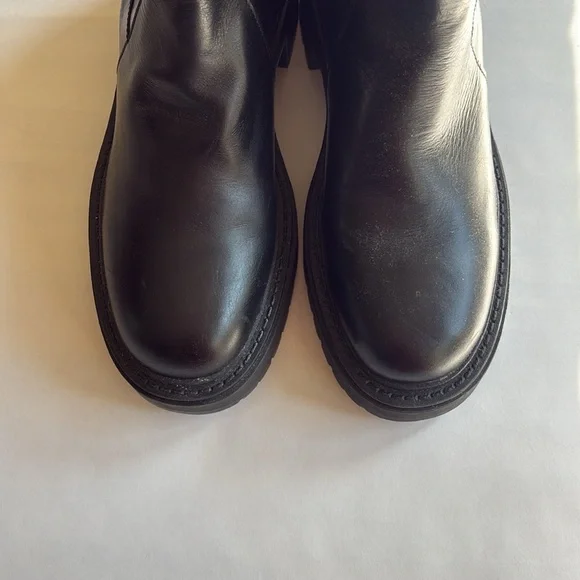 Zara Black Heeled Boots - Picture 8 of 12